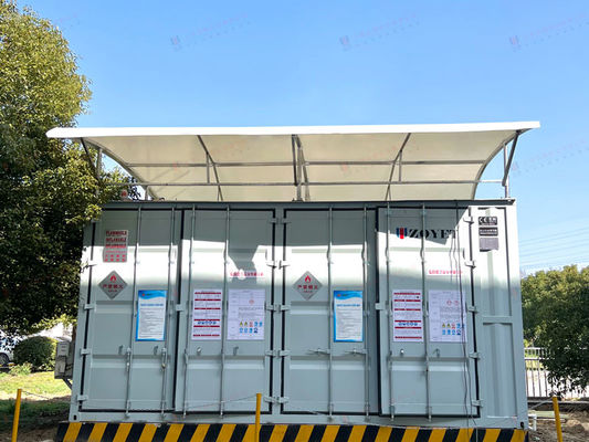 کانتینر شارژ باتری فضای باز با ظرفیت سفارشی با ساختار مقاوم در برابر آتش و تنظیم هوشمند دما