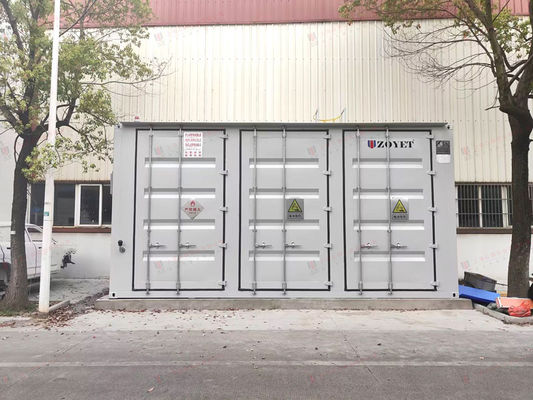 کانتینر شارژ باتری فضای باز 40 فوتی با شارژ هوشمند و نظارت بر محیط زیست در زمان واقعی برای مدیریت باتری ناوگان