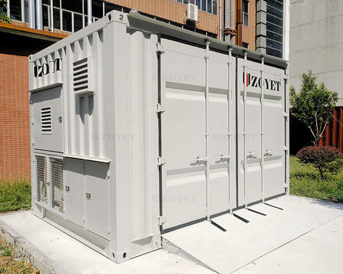 کانتینر ذخیره‌سازی سیلندر گاز فضای باز با ظرفیت سفارشی، سیستم تهویه با راندمان بالا و مواد Q235B/SPHC