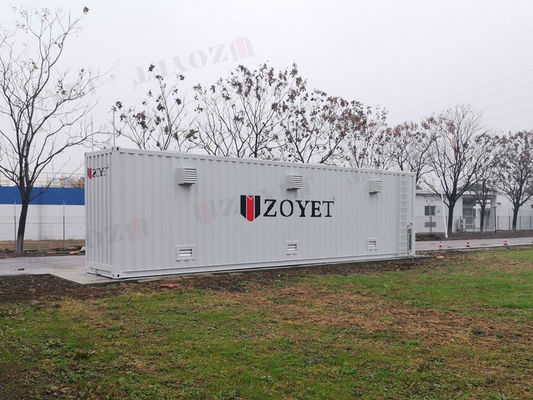 کانتینر ذخیره سازی بالندرهای گاز در فضای باز با نظارت از راه دور برای سایت های ساختمانی