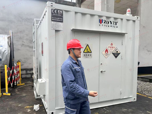 کانتینر سفارشی مواد خطرناک برای نگهداری مواد شیمیایی با طراحی ضد حریق